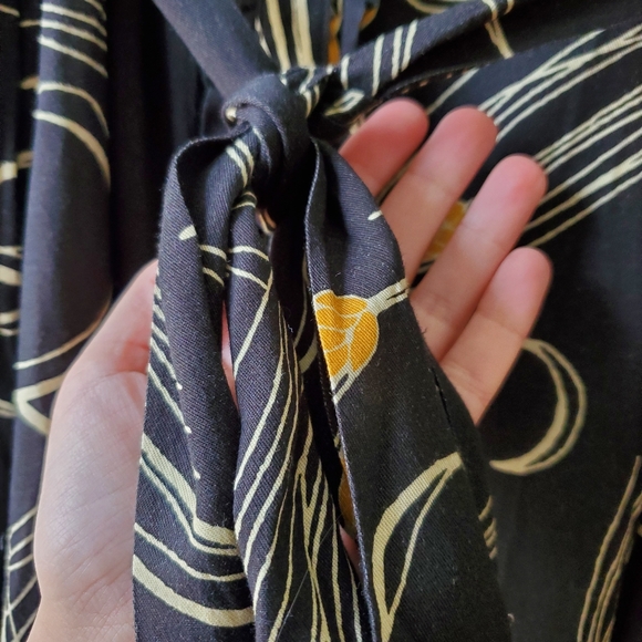 The ODELLS Sophia Maxi Dress Small Black and Tan - Picture 10 of 12